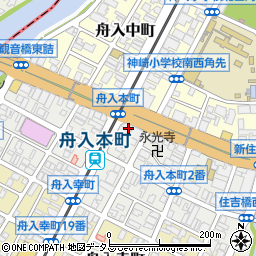 ガリバー広島舟入店周辺の地図