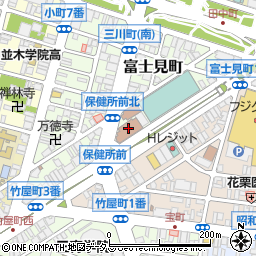 広島市立　看護専門学校・総務課周辺の地図