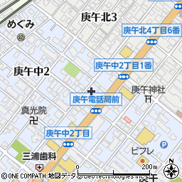 チケパ広島庚午中第２駐車場周辺の地図