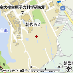 大阪府熊取町（泉南郡）朝代西周辺の地図