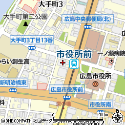 広島市役所　中区くらしサポートセンター周辺の地図