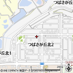 大阪府泉南郡熊取町つばさが丘北周辺の地図