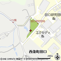 広島県東広島市田口研究団地7周辺の地図