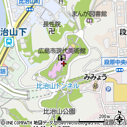 広島県広島市南区比治山公園周辺の地図