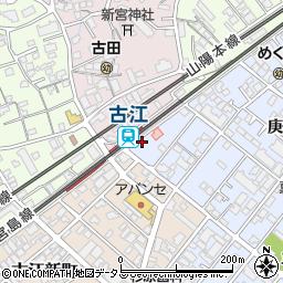 ウォンツ薬局古江駅前店周辺の地図