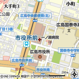 広島市役所教育委員会　青少年育成部育成課青少年教育周辺の地図