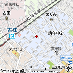 チケパ古江駅前第２駐車場周辺の地図