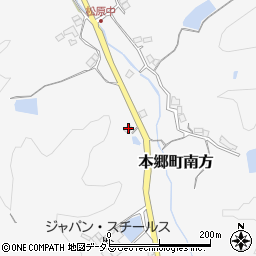 広島県三原市本郷町南方1354周辺の地図