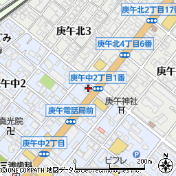 洋服の青山広島庚午店周辺の地図