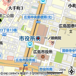 広島市役所　教育委員会学校教育部特別支援教育課周辺の地図