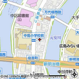 広島県広島市中区加古町周辺の地図