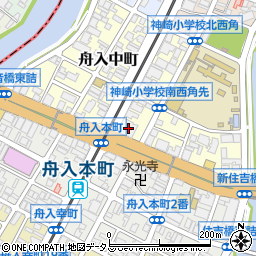 広島銀行舟入支店周辺の地図