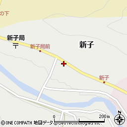 奈良県吉野郡吉野町新子555周辺の地図