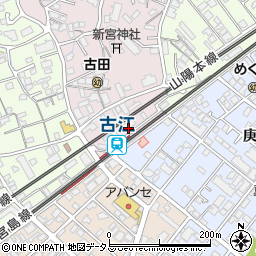 広島県広島市西区古江東町5周辺の地図