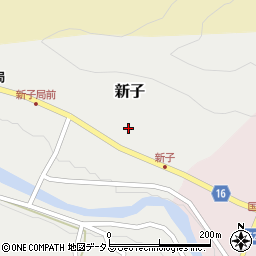 奈良県吉野郡吉野町新子413周辺の地図