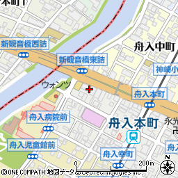 サンシャイン舟入本町周辺の地図