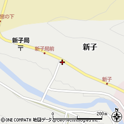 奈良県吉野郡吉野町新子378周辺の地図