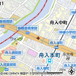 新観音橋東周辺の地図