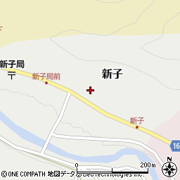 奈良県吉野郡吉野町新子375周辺の地図