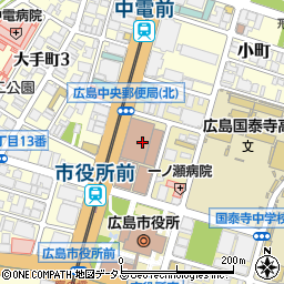 広島中央郵便局周辺の地図