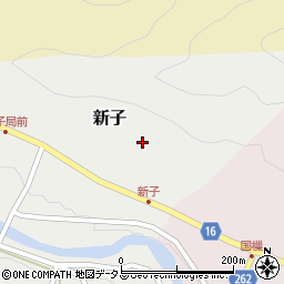 奈良県吉野郡吉野町新子442周辺の地図