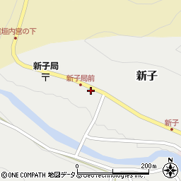 奈良県吉野郡吉野町新子342周辺の地図