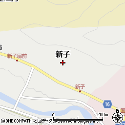 奈良県吉野郡吉野町新子410周辺の地図
