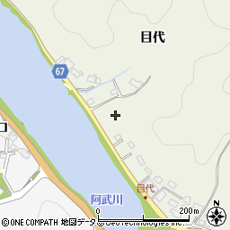 山口県萩市椿東目代周辺の地図