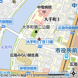 鍵交換の生活救急車　広島市受付センター周辺の地図