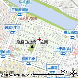 広島県広島市南区段原日出周辺の地図