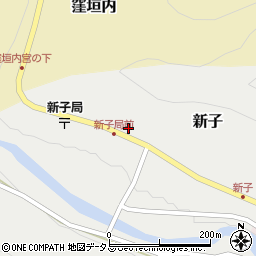 奈良県吉野郡吉野町新子341周辺の地図