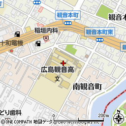 広島県立広島観音高等学校周辺の地図