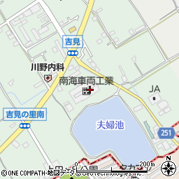 南海車両工業株式会社吉見工場周辺の地図