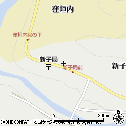 奈良県吉野郡吉野町新子317周辺の地図