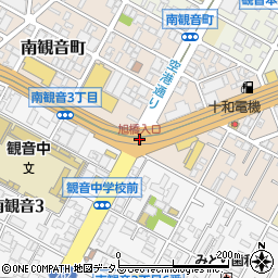 旭橋入口周辺の地図