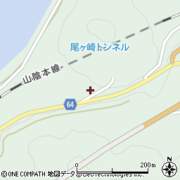 萩三隅線周辺の地図
