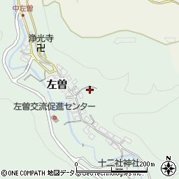 奈良県吉野郡吉野町左曽34周辺の地図