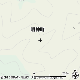 広島県三原市明神町周辺の地図