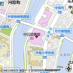 広島市立中区図書館周辺の地図