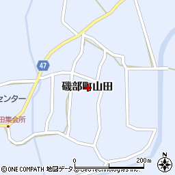 三重県志摩市磯部町山田周辺の地図