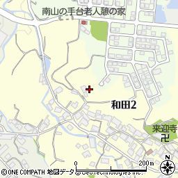 大阪府泉南郡熊取町和田2丁目周辺の地図