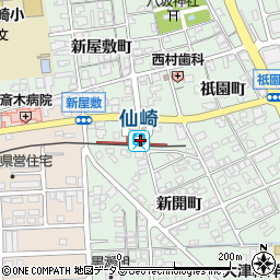 仙崎駅周辺の地図
