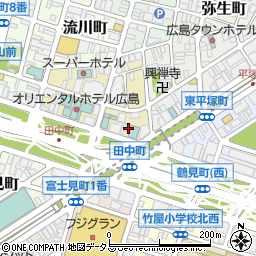広島県広島市中区田中町5-11周辺の地図