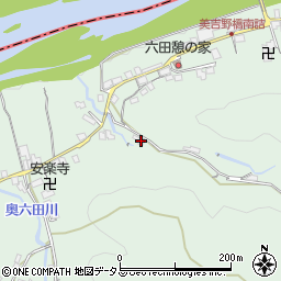 奈良県吉野郡吉野町六田1184周辺の地図