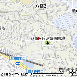 広島県安芸郡府中町八幡周辺の地図