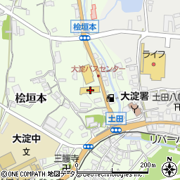 ダイソー吉野大淀店周辺の地図