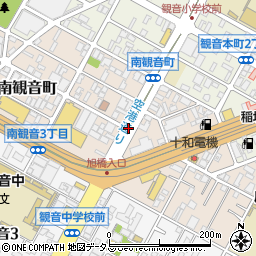 広島県広島市西区南観音町周辺の地図