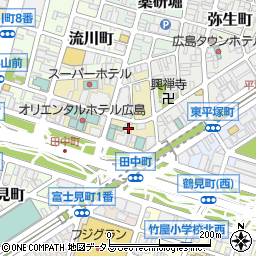 広島県広島市中区田中町5-23周辺の地図