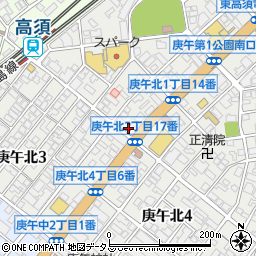 康仁薬局　庚午店周辺の地図