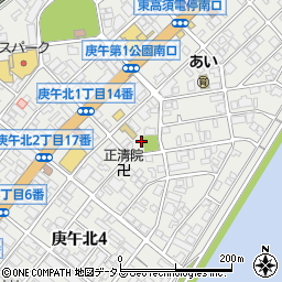 広島県広島市西区庚午北周辺の地図
